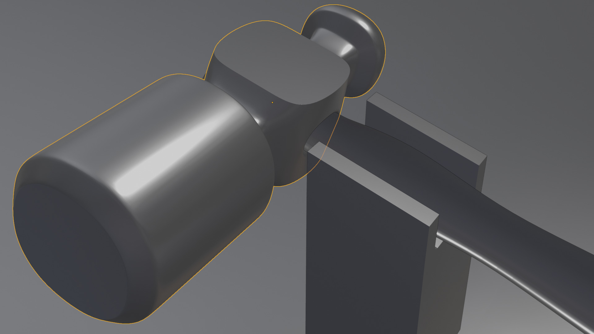 Hammer model Low-poly 3D model_10