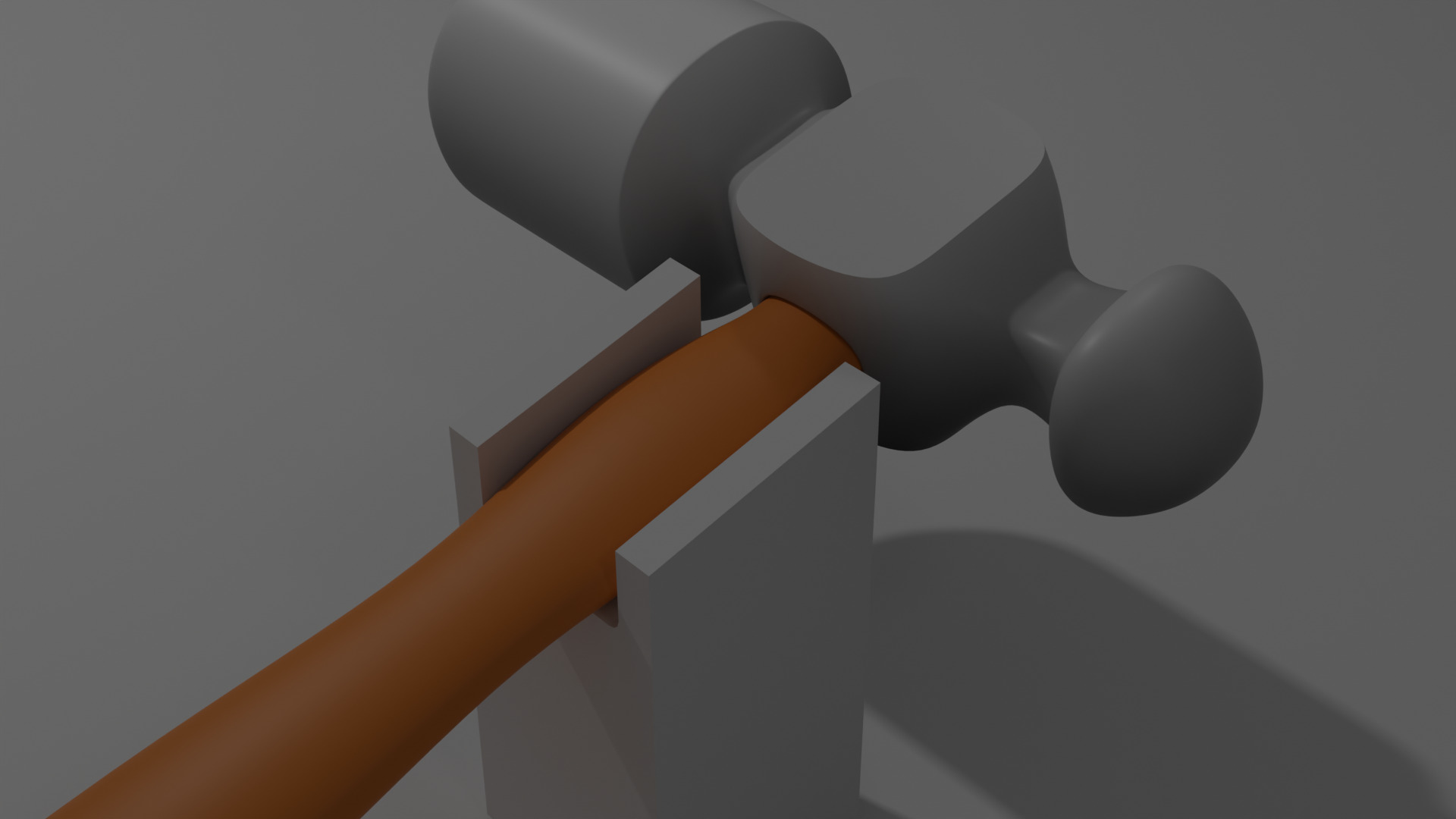 Hammer model Low-poly 3D model_4