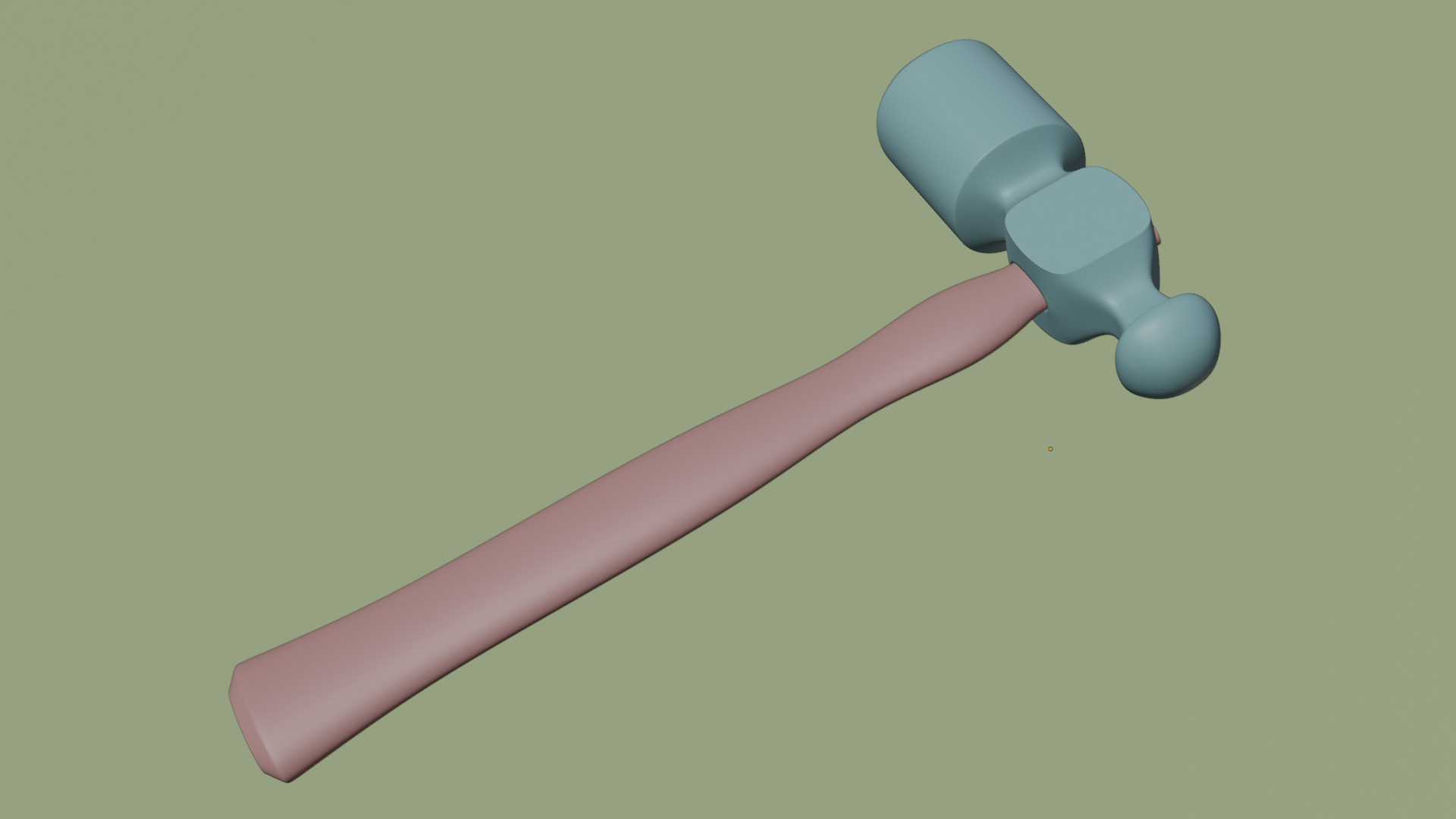 Hammer model Low-poly 3D model_17