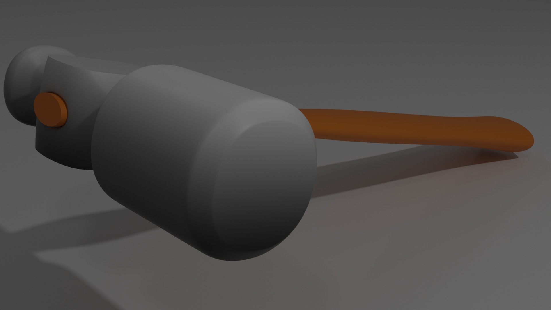 Hammer model Low-poly 3D model_2