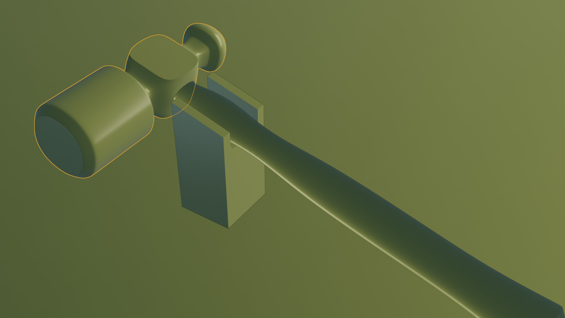 Hammer model Low-poly 3D model_9