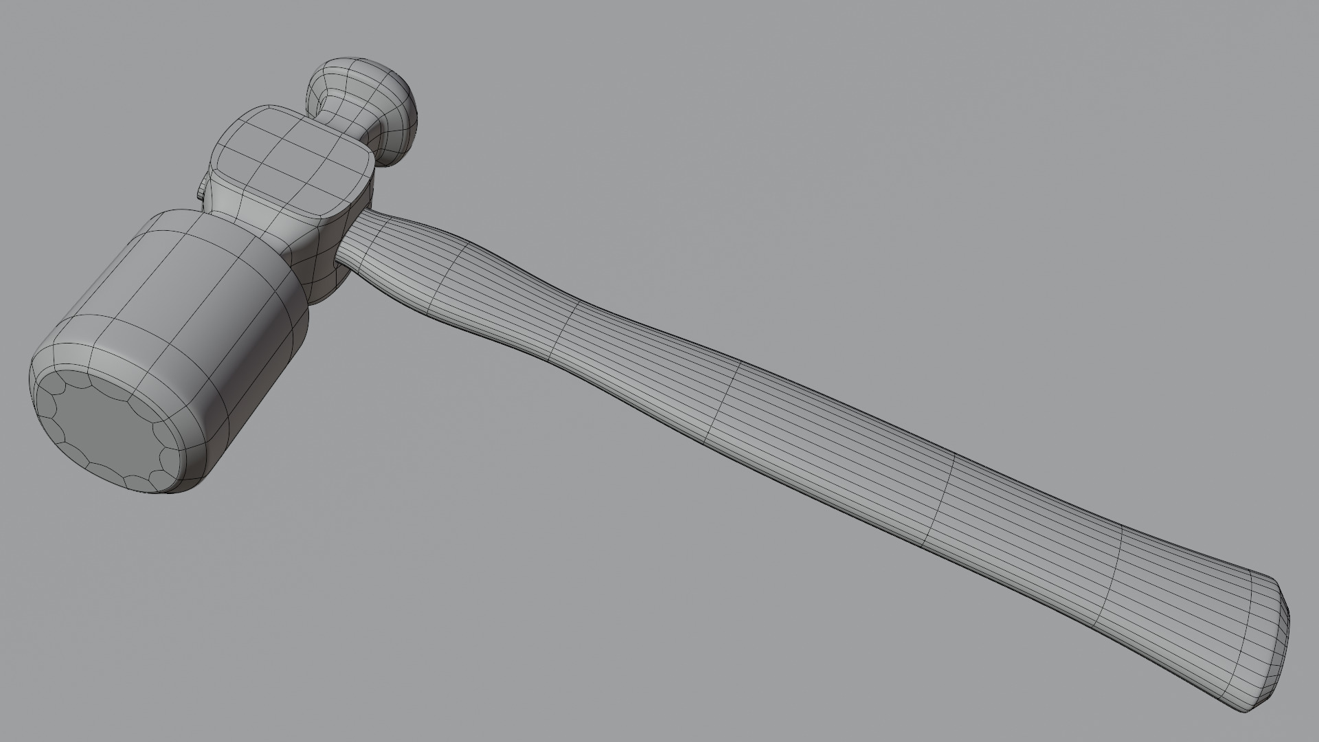 Hammer model Low-poly 3D model_14