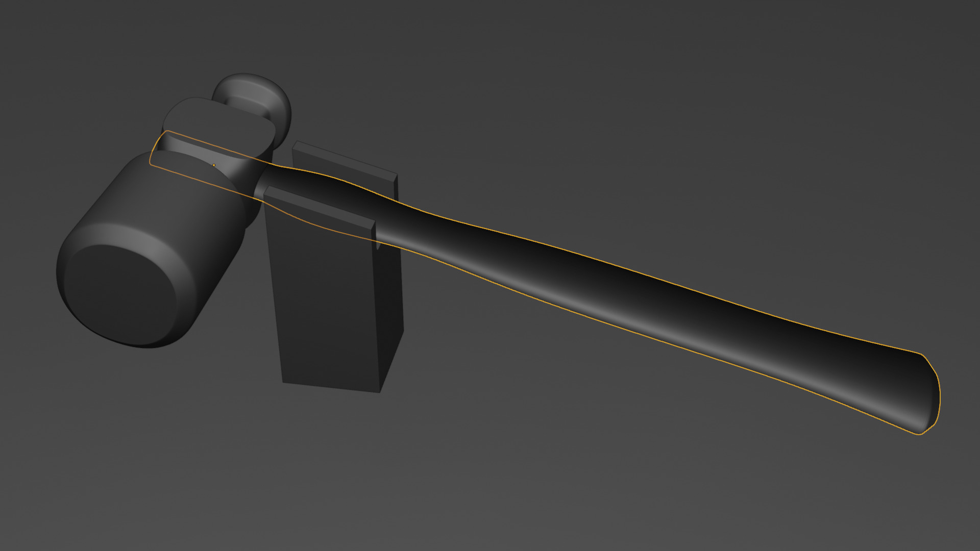 Hammer model Low-poly 3D model_6