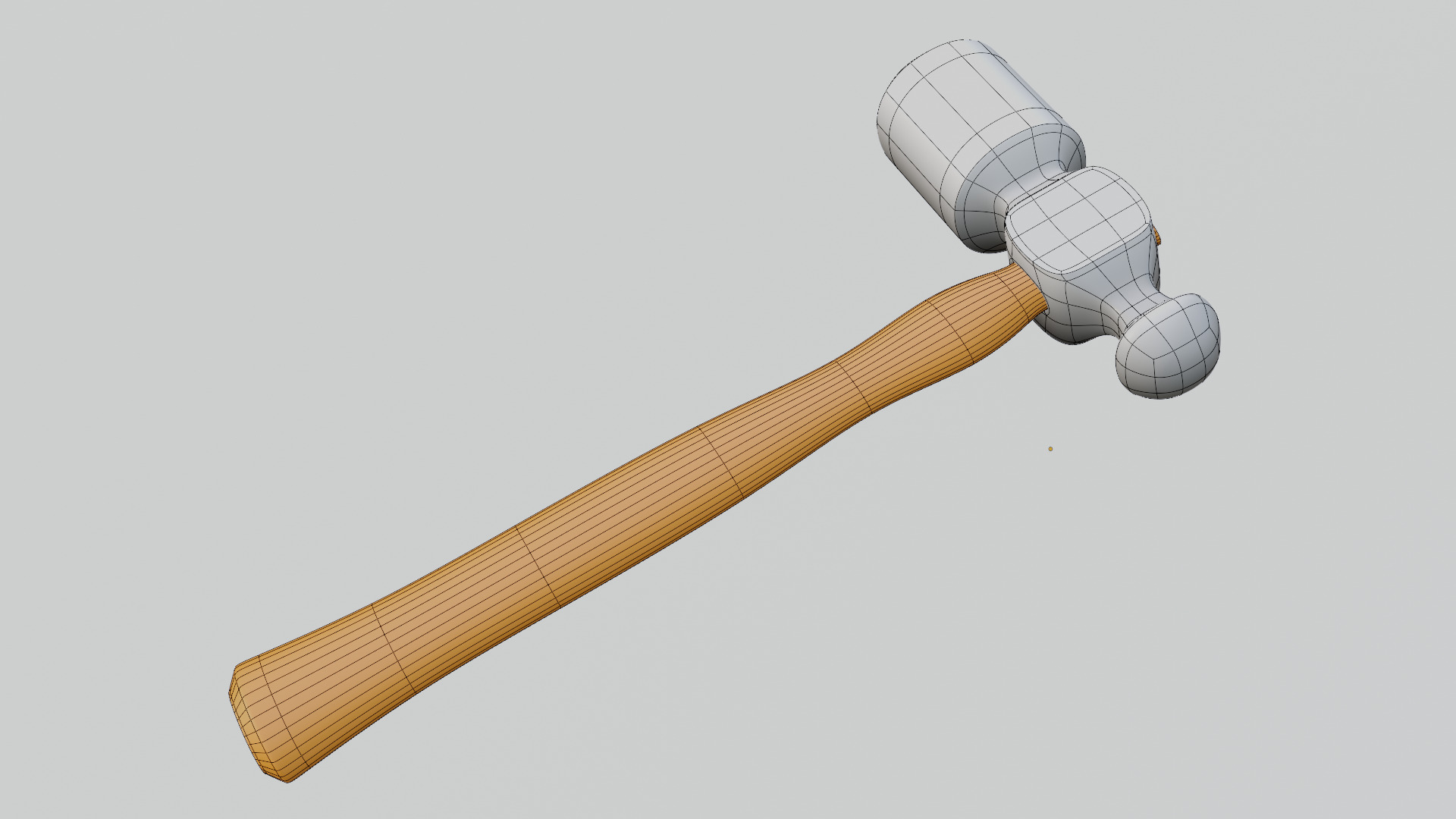 Hammer model Low-poly 3D model_16