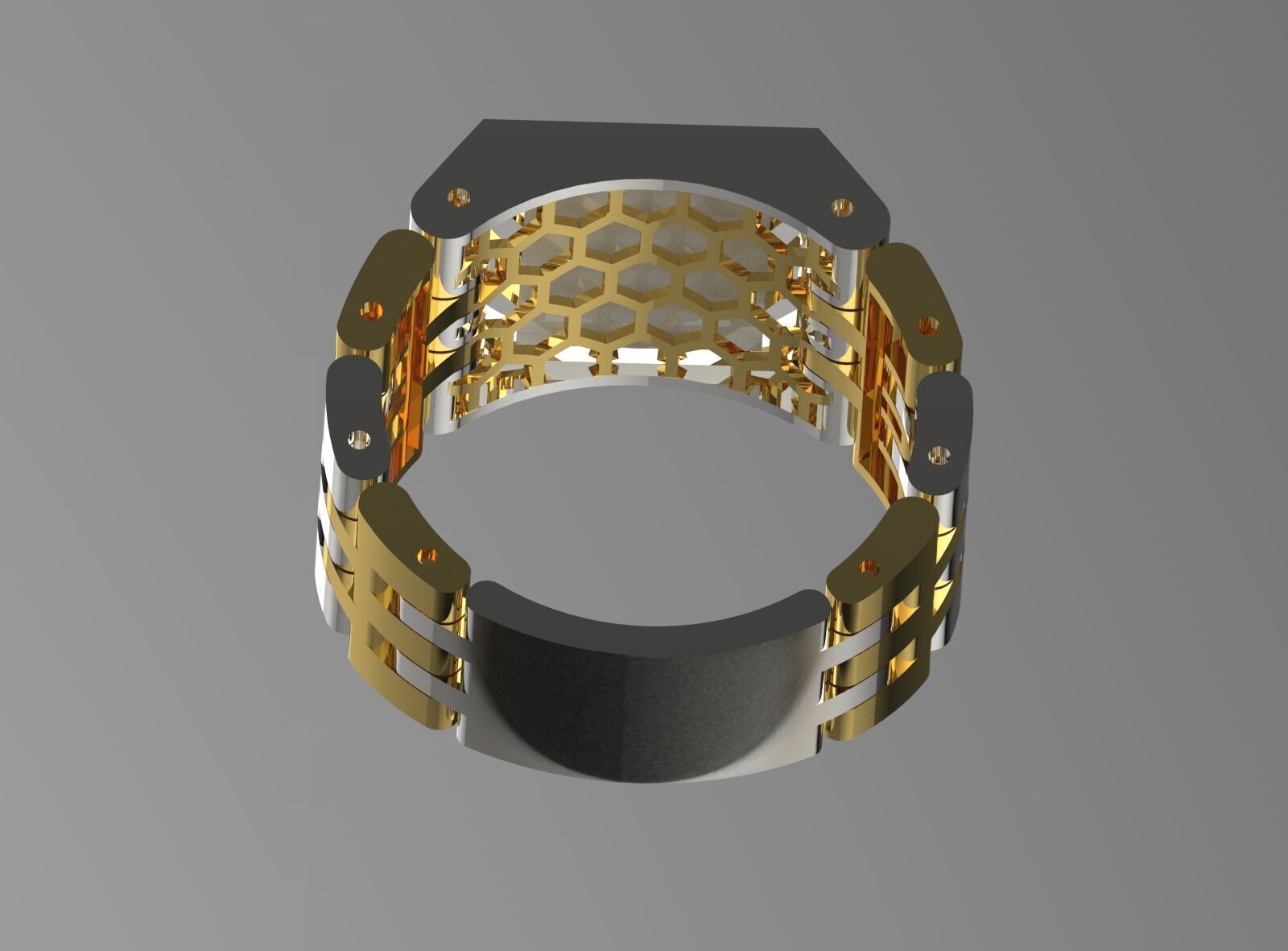 gemstone man rolex ring ror0053 3D print model_17