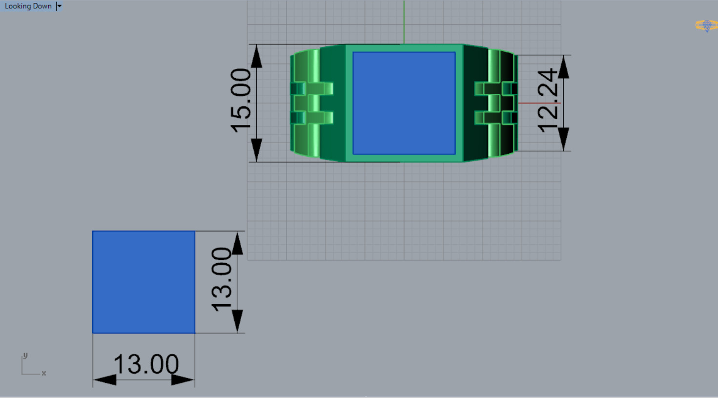 gemstone man rolex ring ror0053 3D print model_9