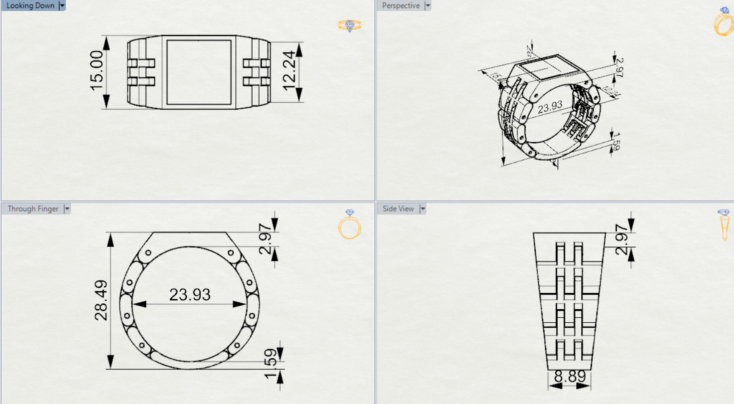 gemstone man rolex ring ror0053 3D print model_21