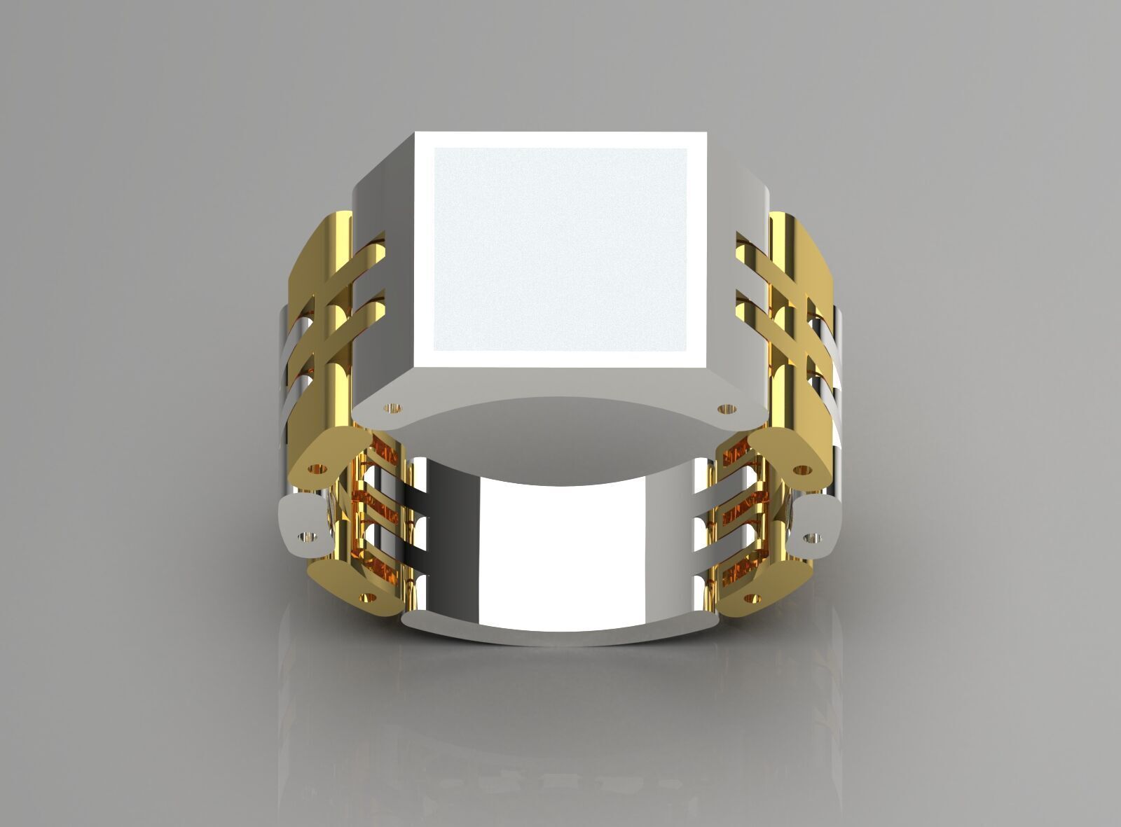 gemstone man rolex ring ror0053 3D print model_16