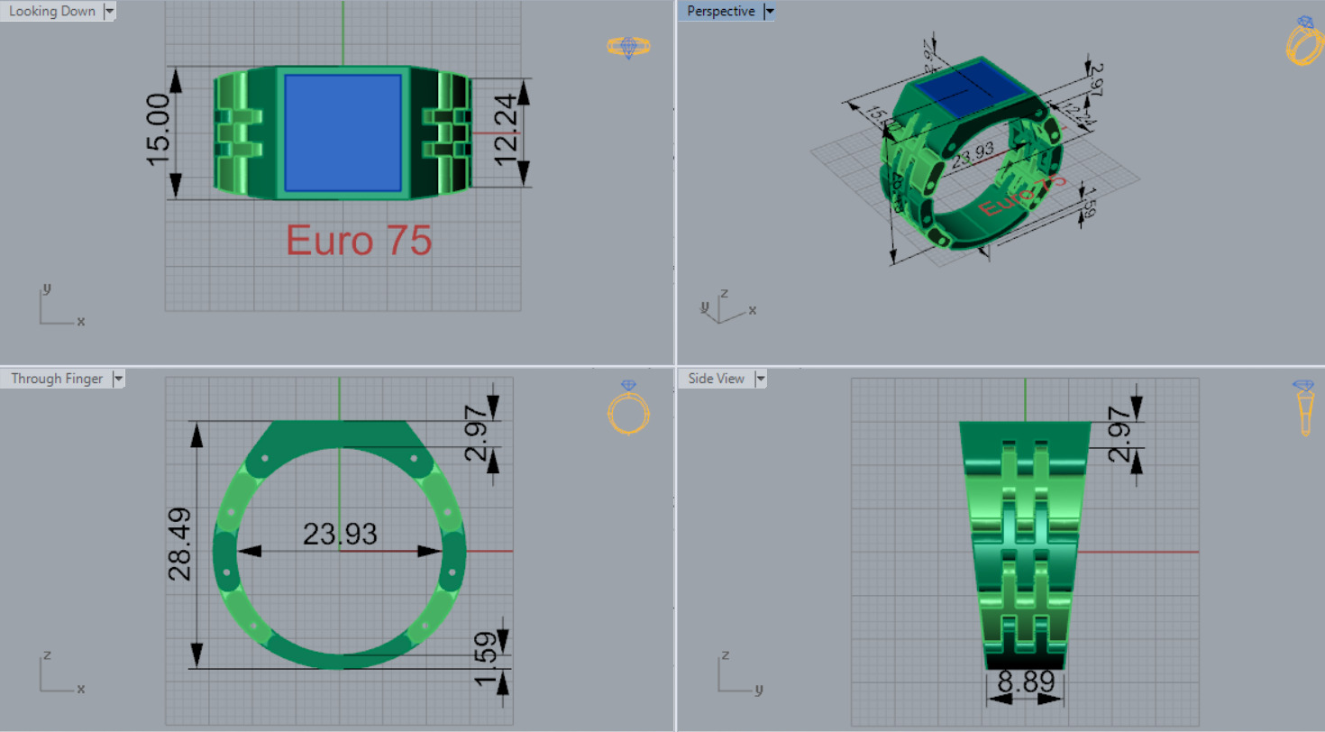 gemstone man rolex ring ror0053 3D print model_26