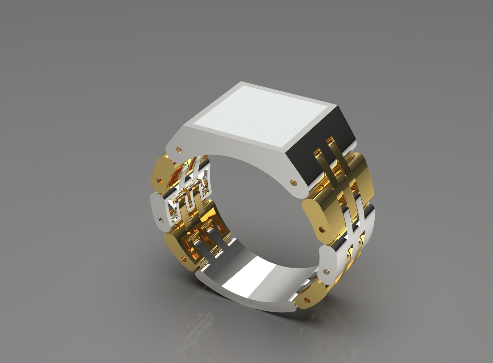 gemstone man rolex ring ror0053 3D print model_13