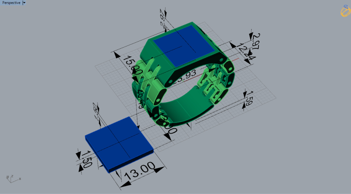 gemstone man rolex ring ror0053 3D print model_8