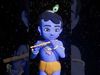 Hand-Sculpted Cartoon Krishna Ji Character Standing on Earth 3D model_2