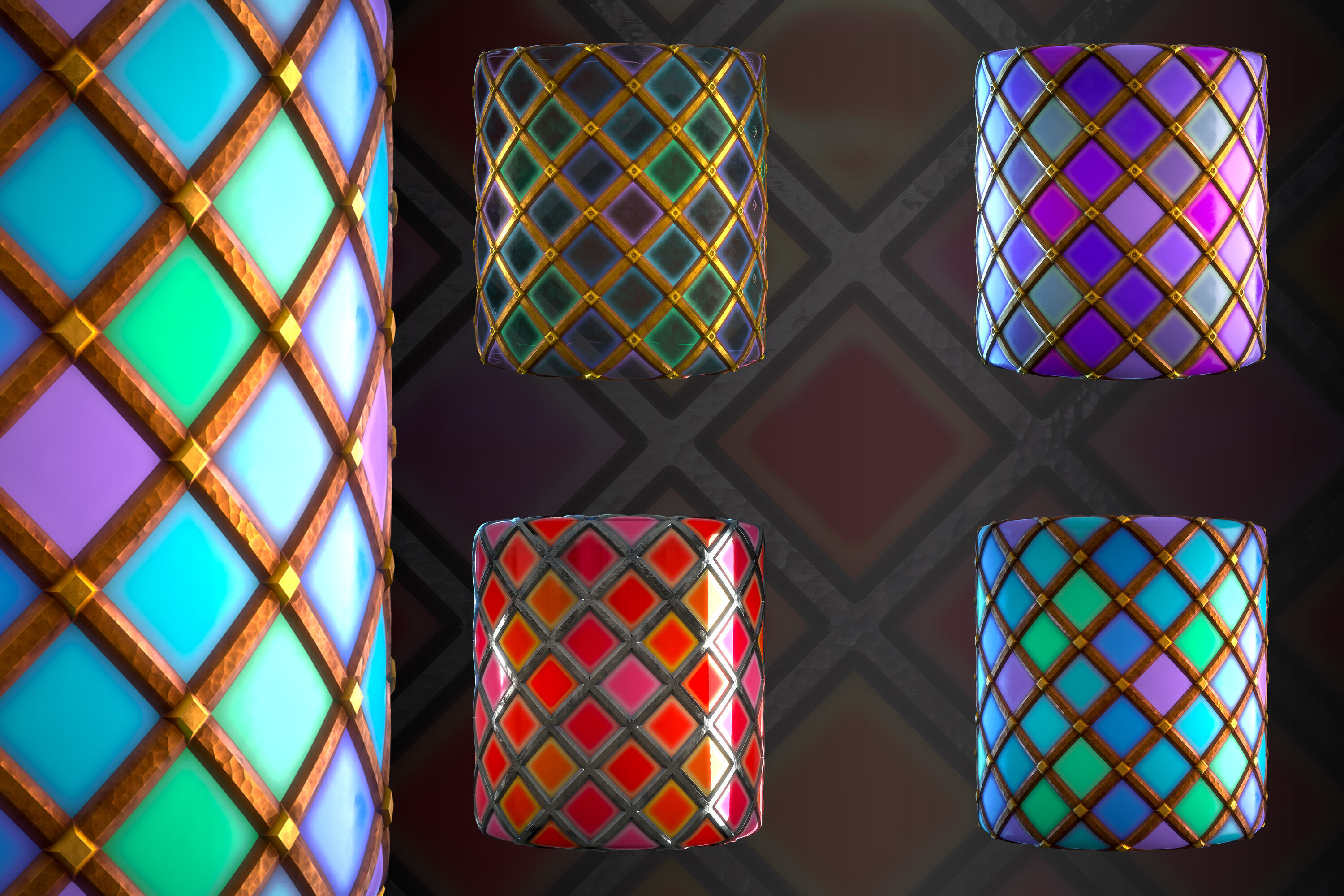 Persian Mirror material - VOL 06 - Maps - SBsar Texture_2