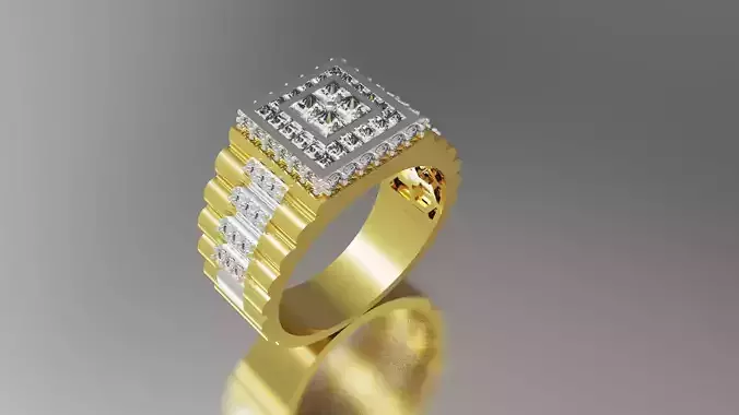 Luxury man Rolex design diamond ring model ror0008