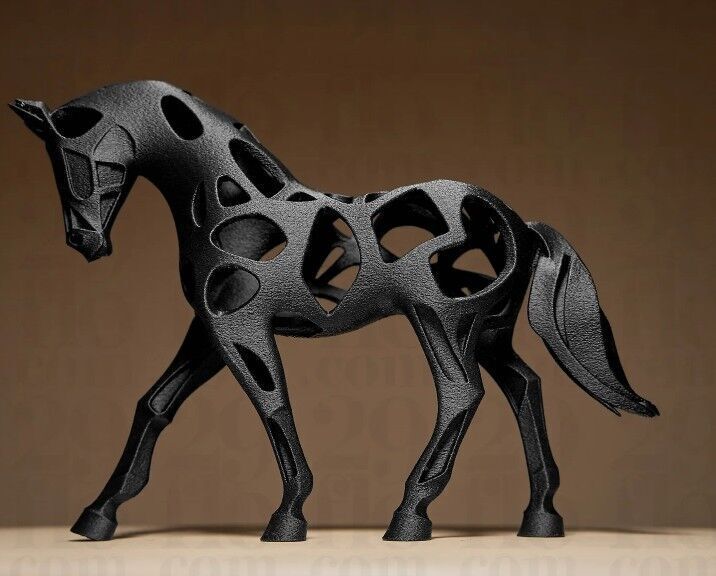 horse hollow model 3D print model_3