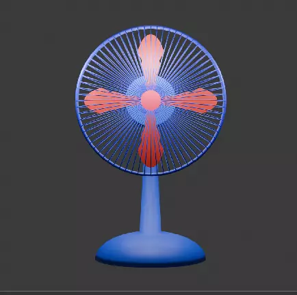 fan modle lowploy 3d models Low-poly 3D model_0