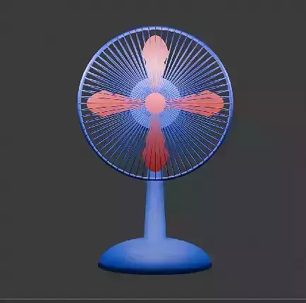 fan modle lowploy 3d models