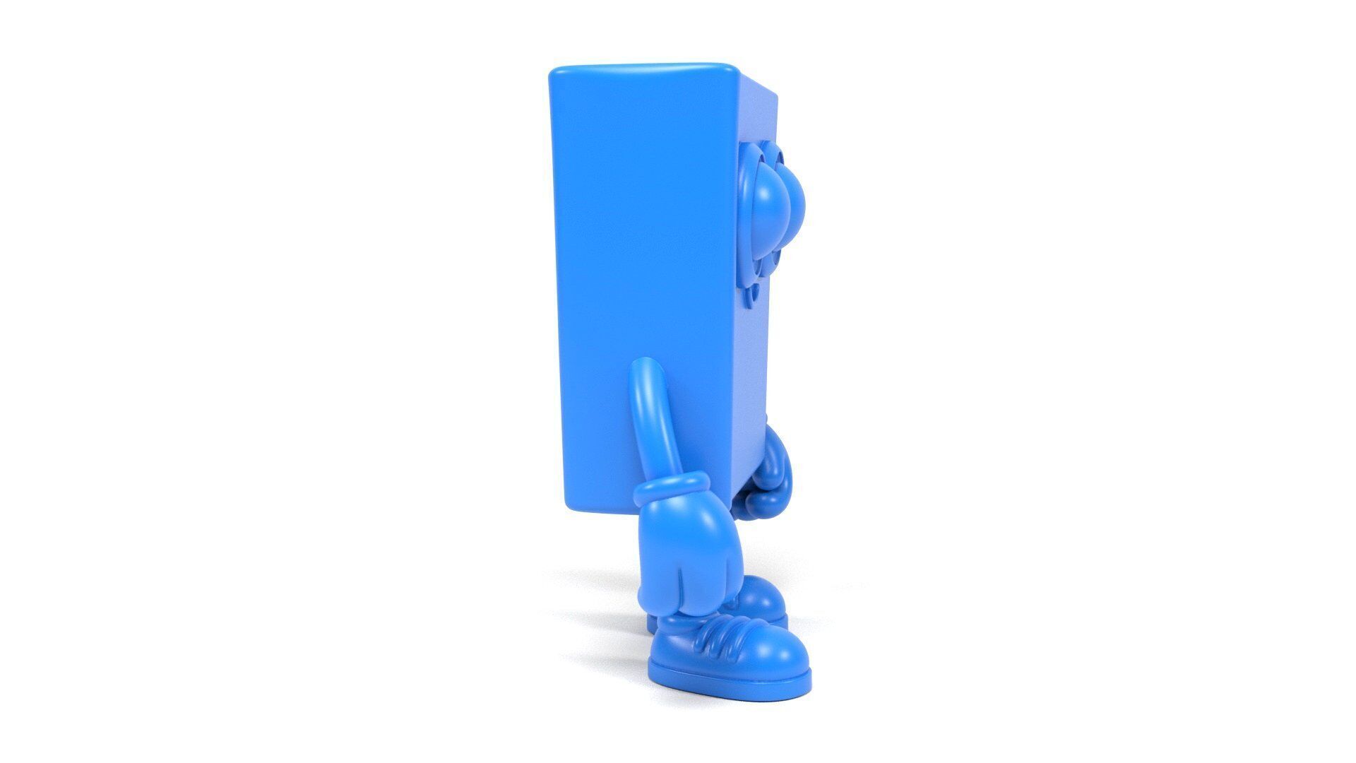 Book character cartoon 3D print model_4