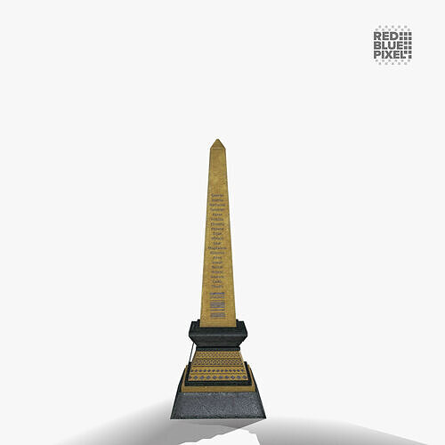 Obelisk Low-poly 3D model