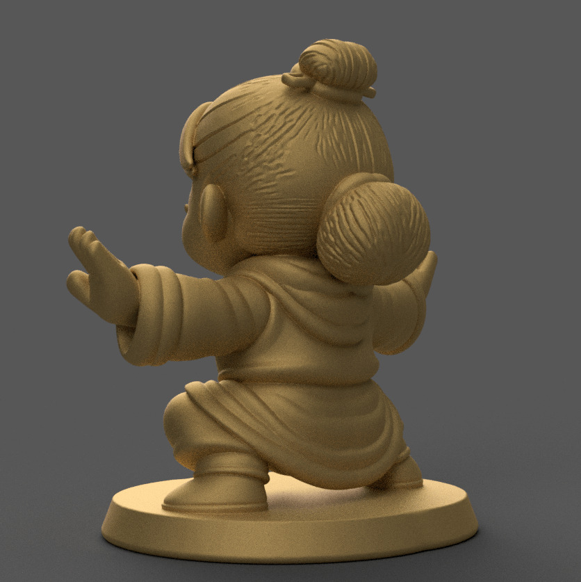 Mini Tai Chi Master 3D Model 3D print model_3