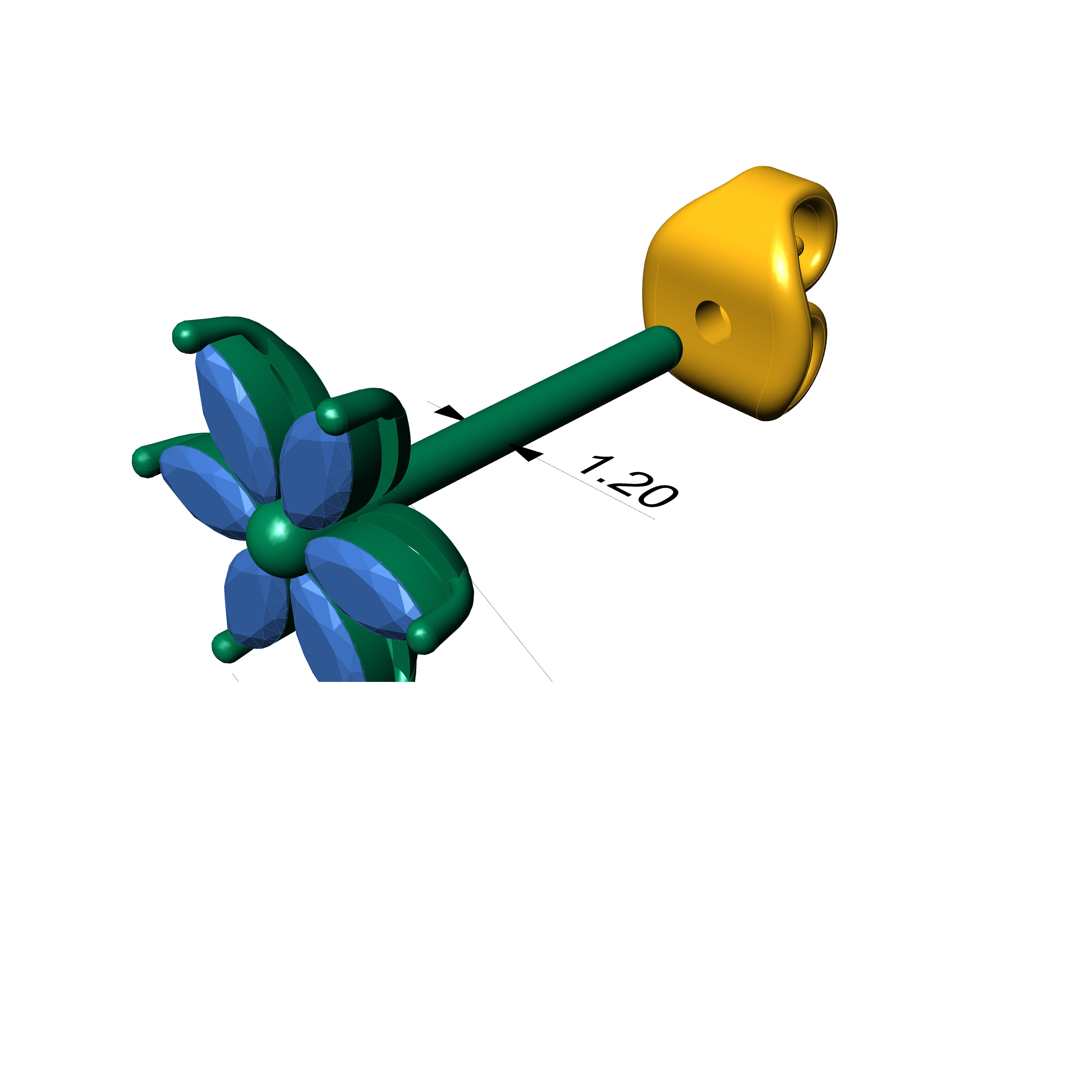 earrings 78 3D print model_7