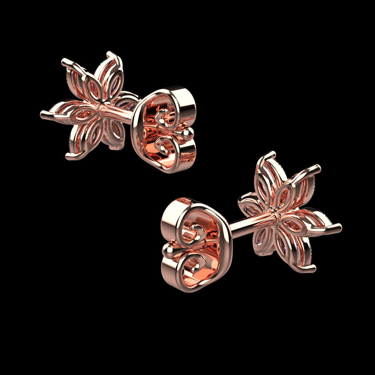 earrings 78 3D print model_3