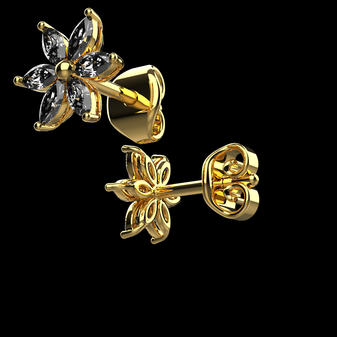 earrings 78 3D print model_5