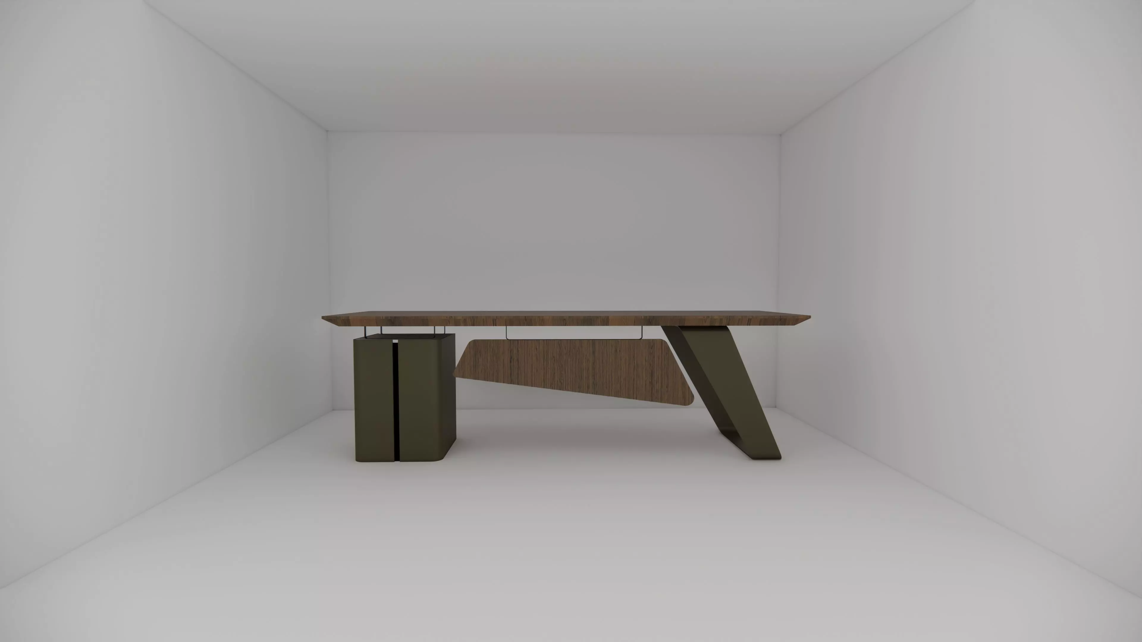 Office Table - Office Desk 3D model_0