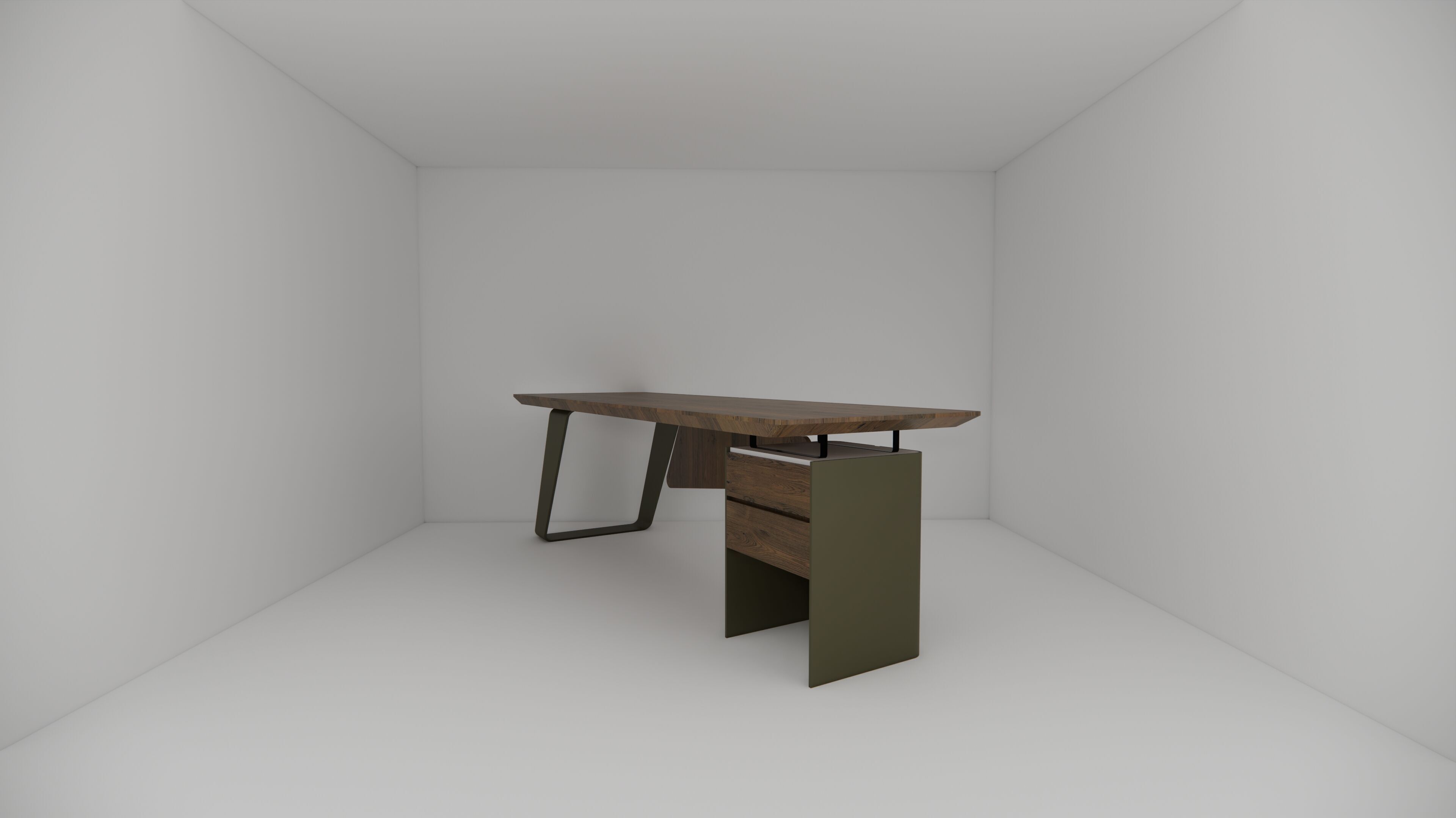 Office Table - Office Desk 3D model_2