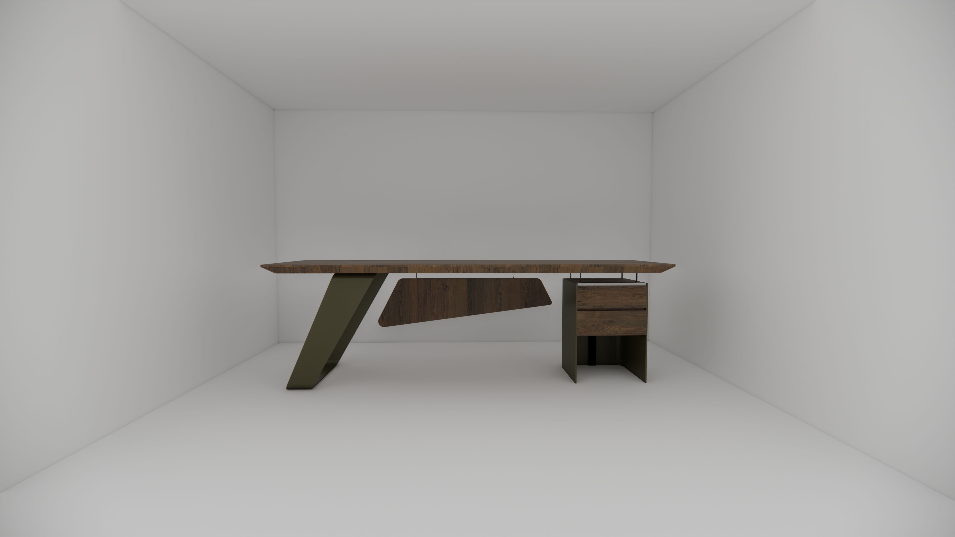 Office Table - Office Desk 3D model_3