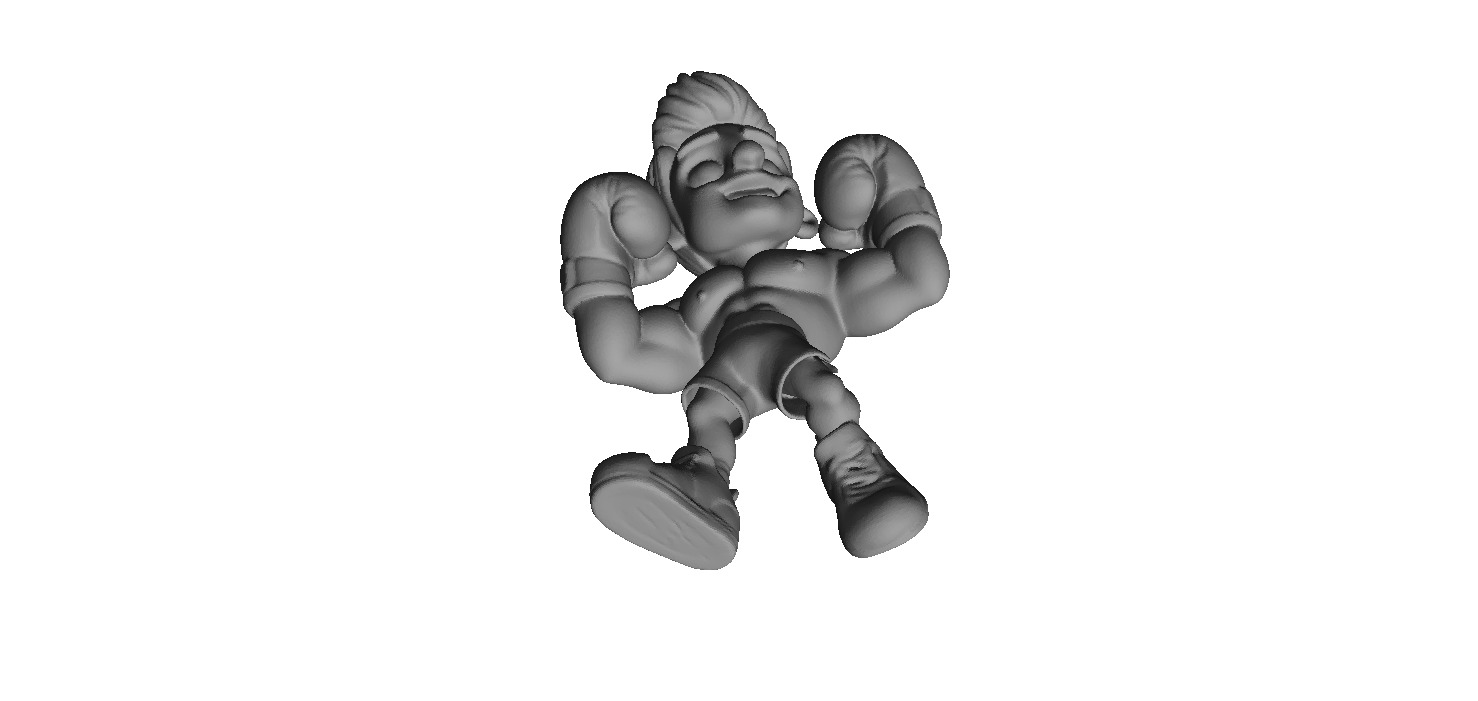 Cute kawaii bodybuilder 3D print model_4