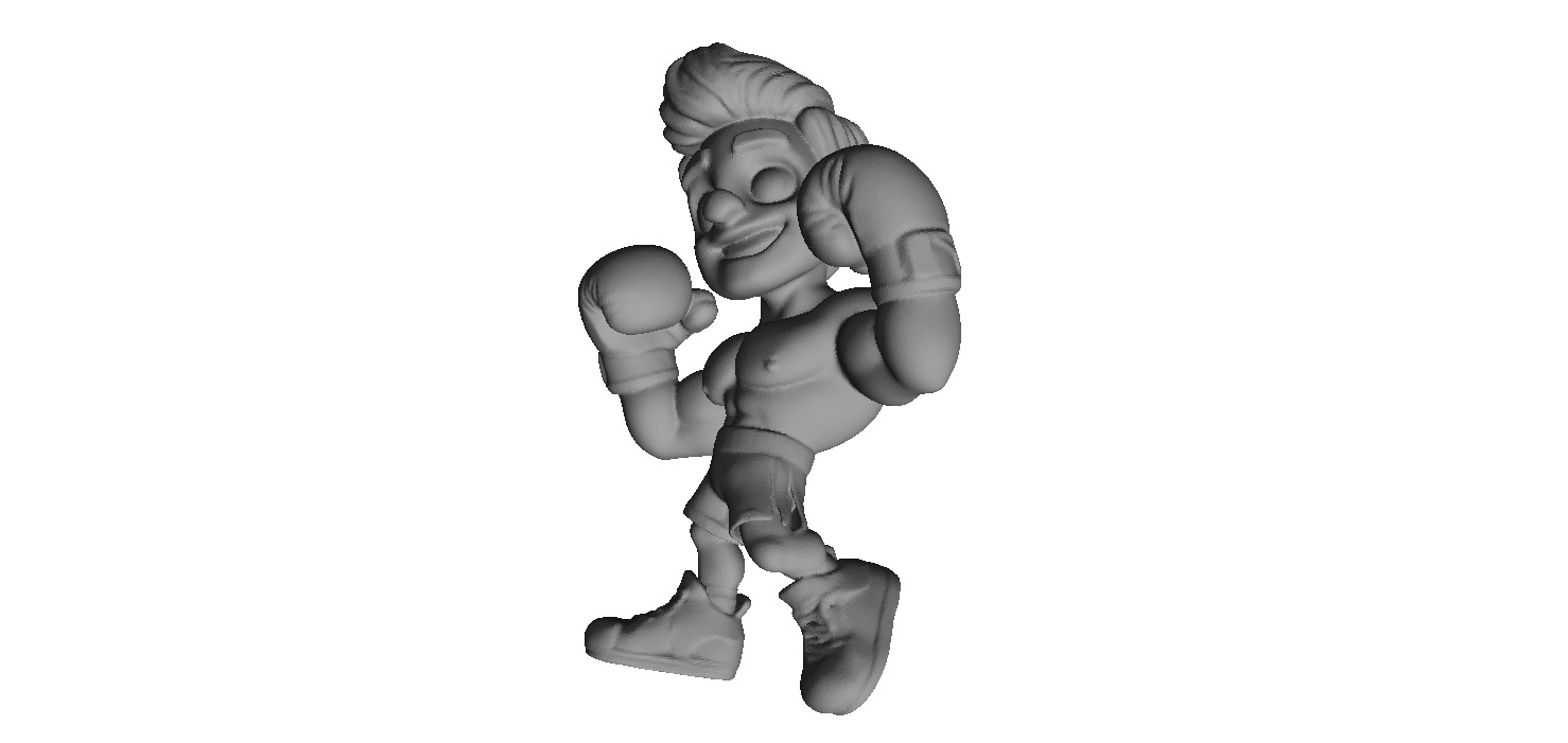 Cute kawaii bodybuilder 3D print model_5