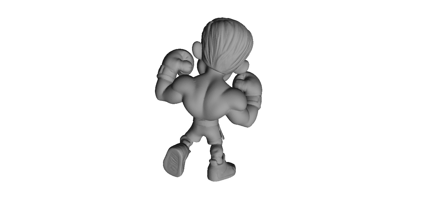 Cute kawaii bodybuilder 3D print model_2