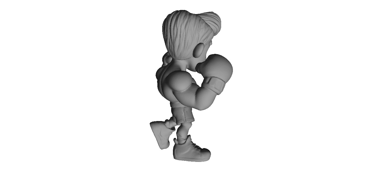 Cute kawaii bodybuilder 3D print model_3