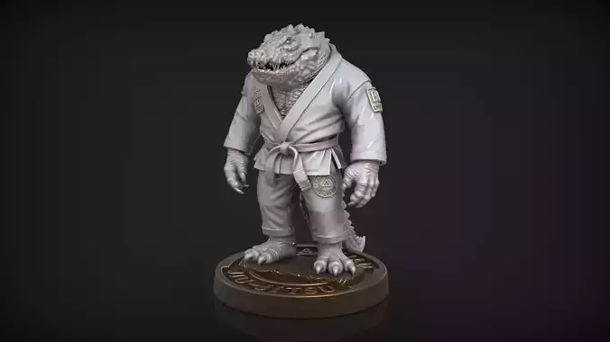 Croco Crocodile Jiu-Jitsu Fighter BJJ Miniature