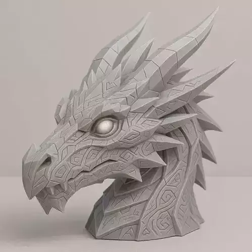 dragon head figure 