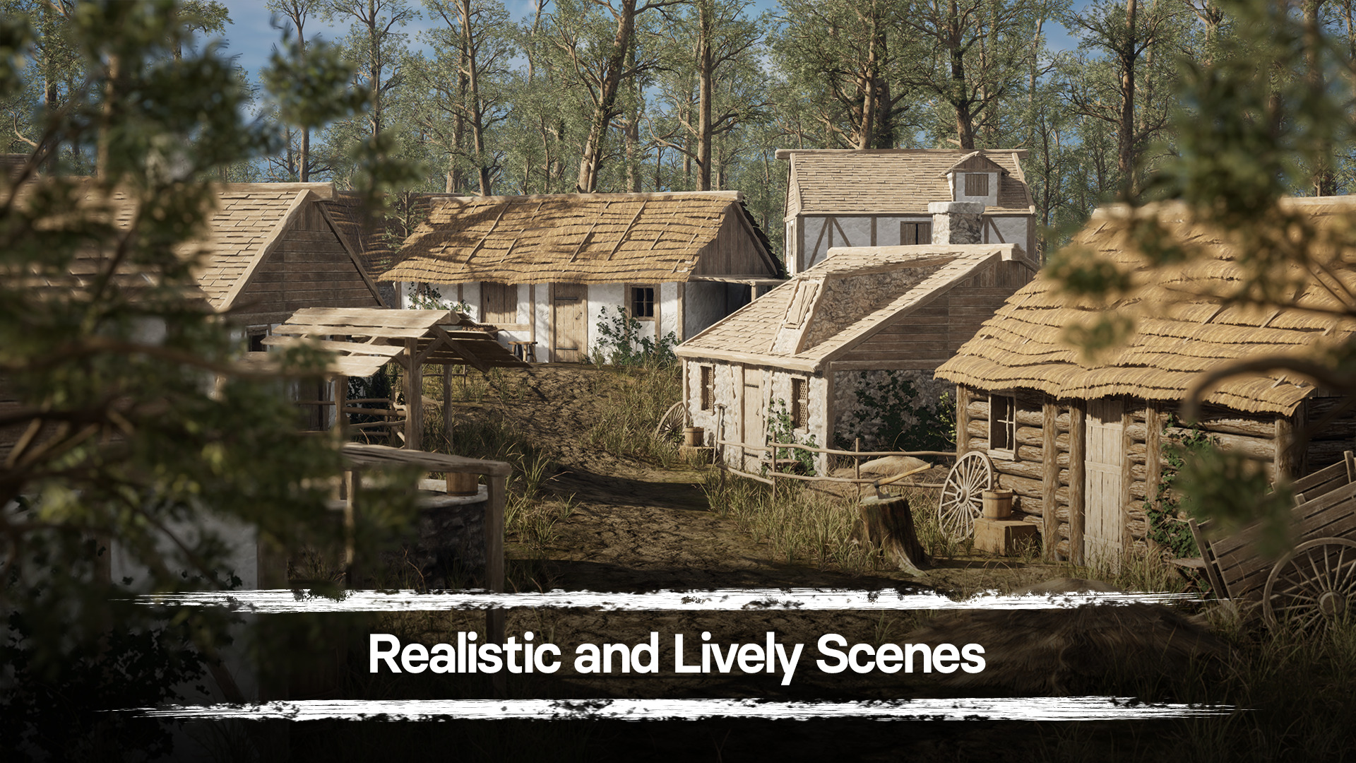 Medieval Village - A Middle Ages Environment Pack Buildings Kit Low-poly 3D model_4