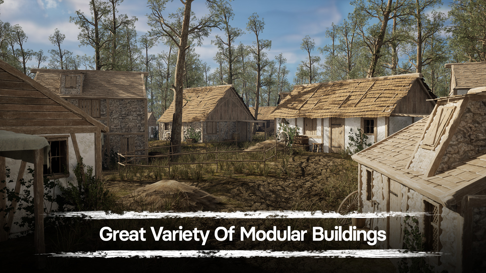 Medieval Village - A Middle Ages Environment Pack Buildings Kit Low-poly 3D model_3