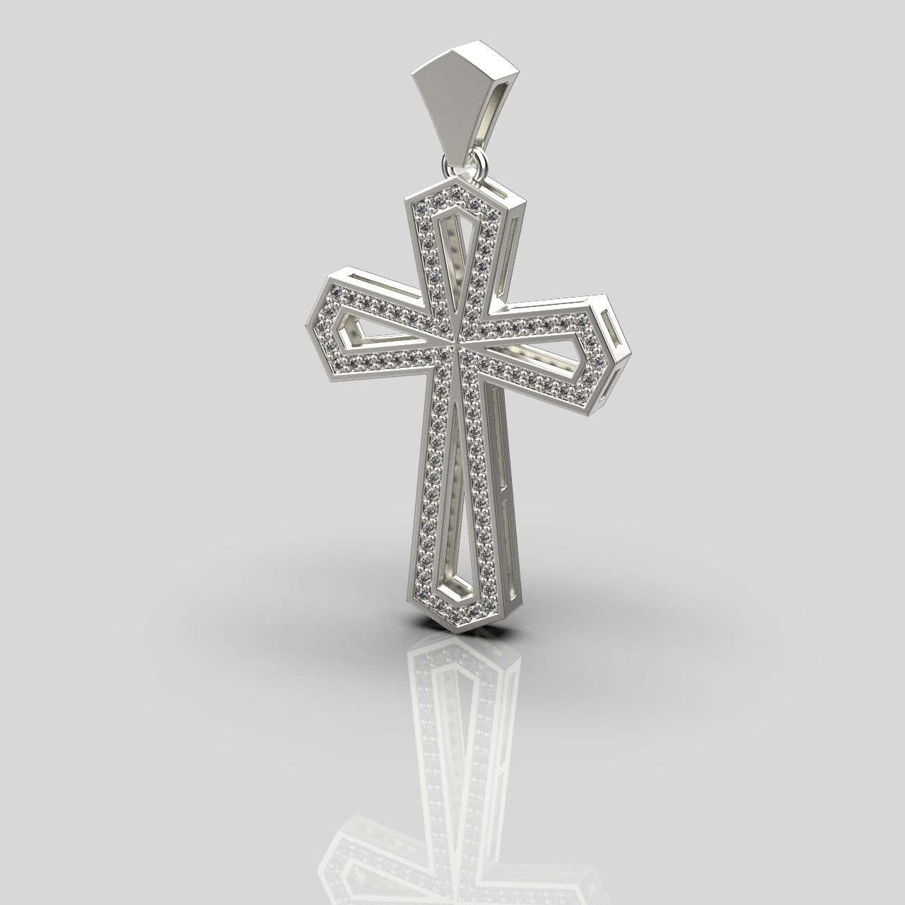 cross pendant 65 3D print model_8