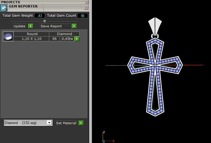 cross pendant 65 3D print model_11