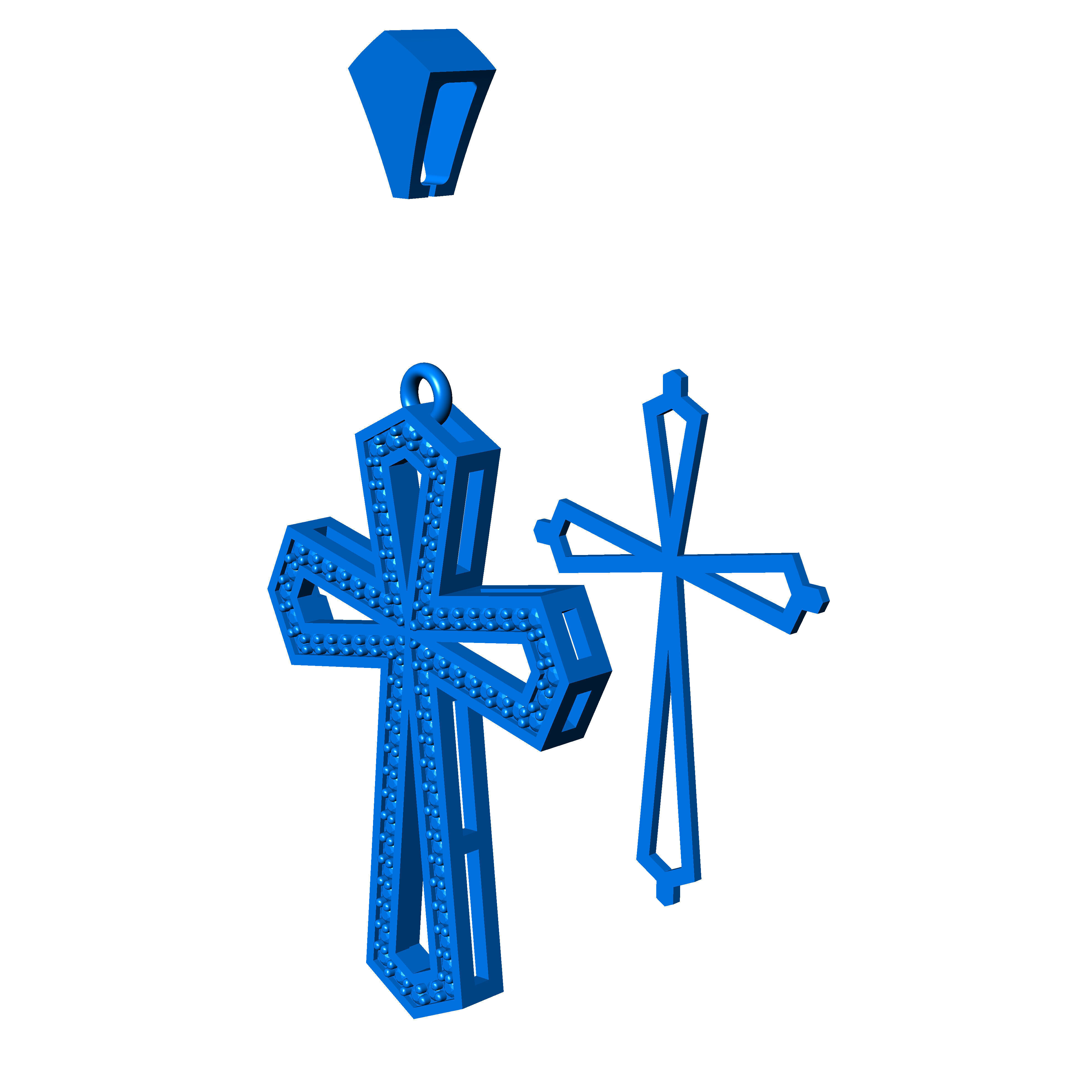 cross pendant 65 3D print model_10