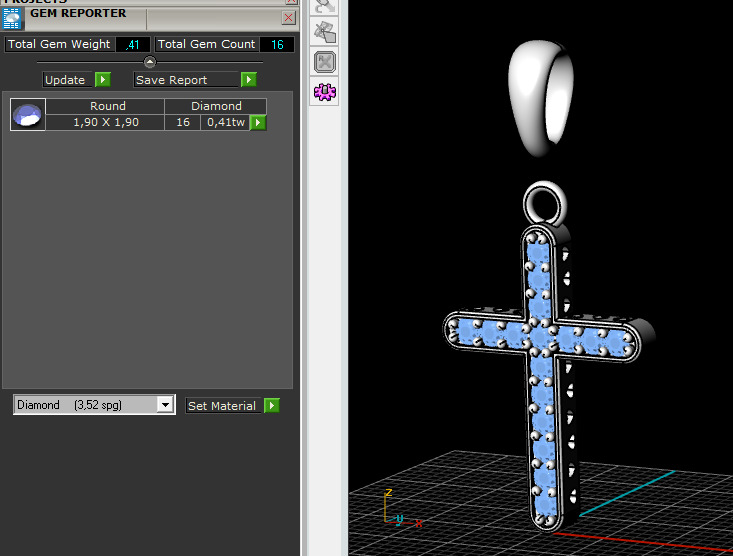 cross pendant 21 3D print model_8