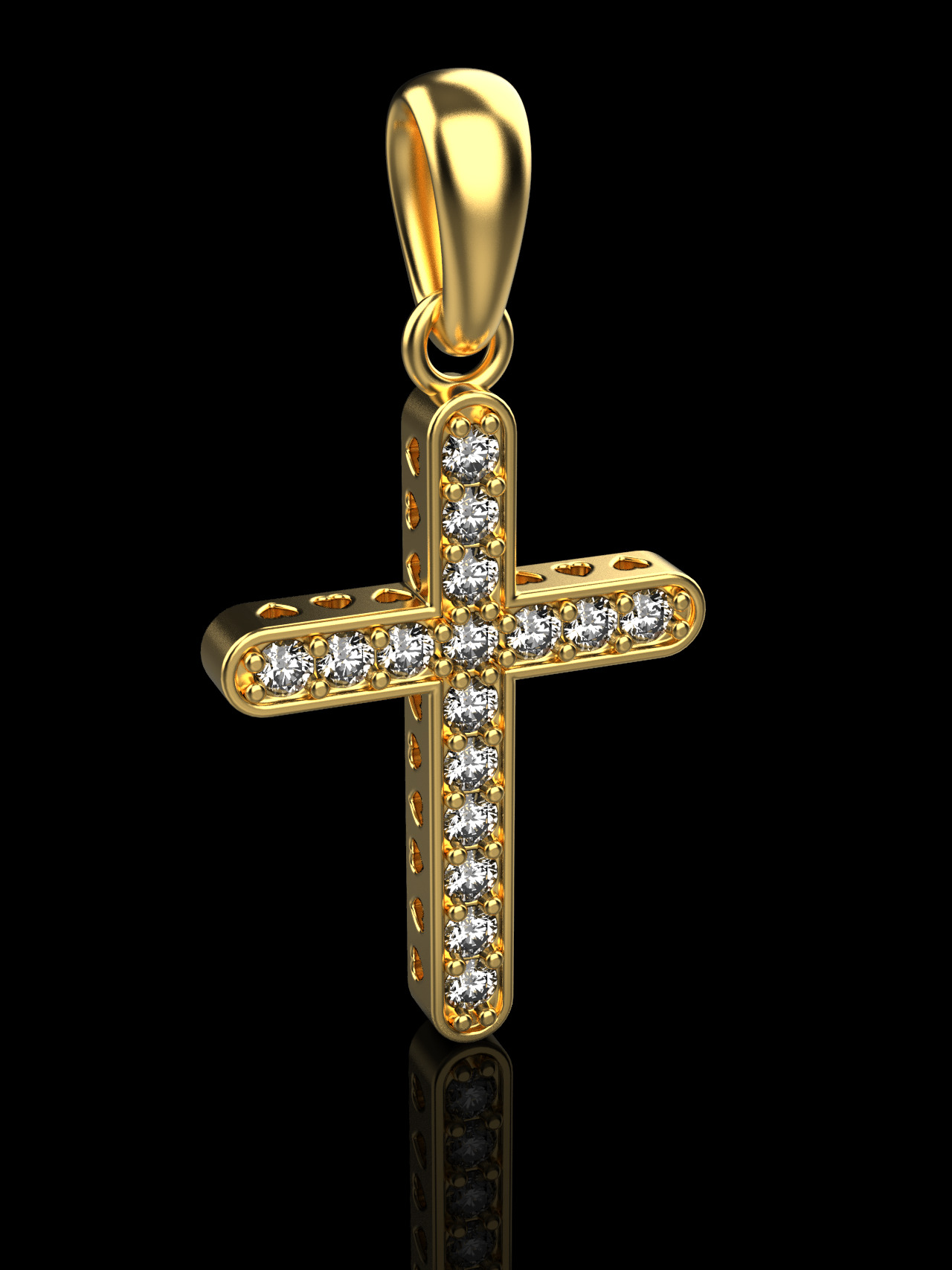 cross pendant 21 3D print model_6
