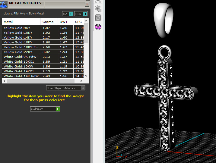 cross pendant 21 3D print model_5