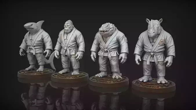 Brazilian Jiu-Jitsu Animal Fighters 