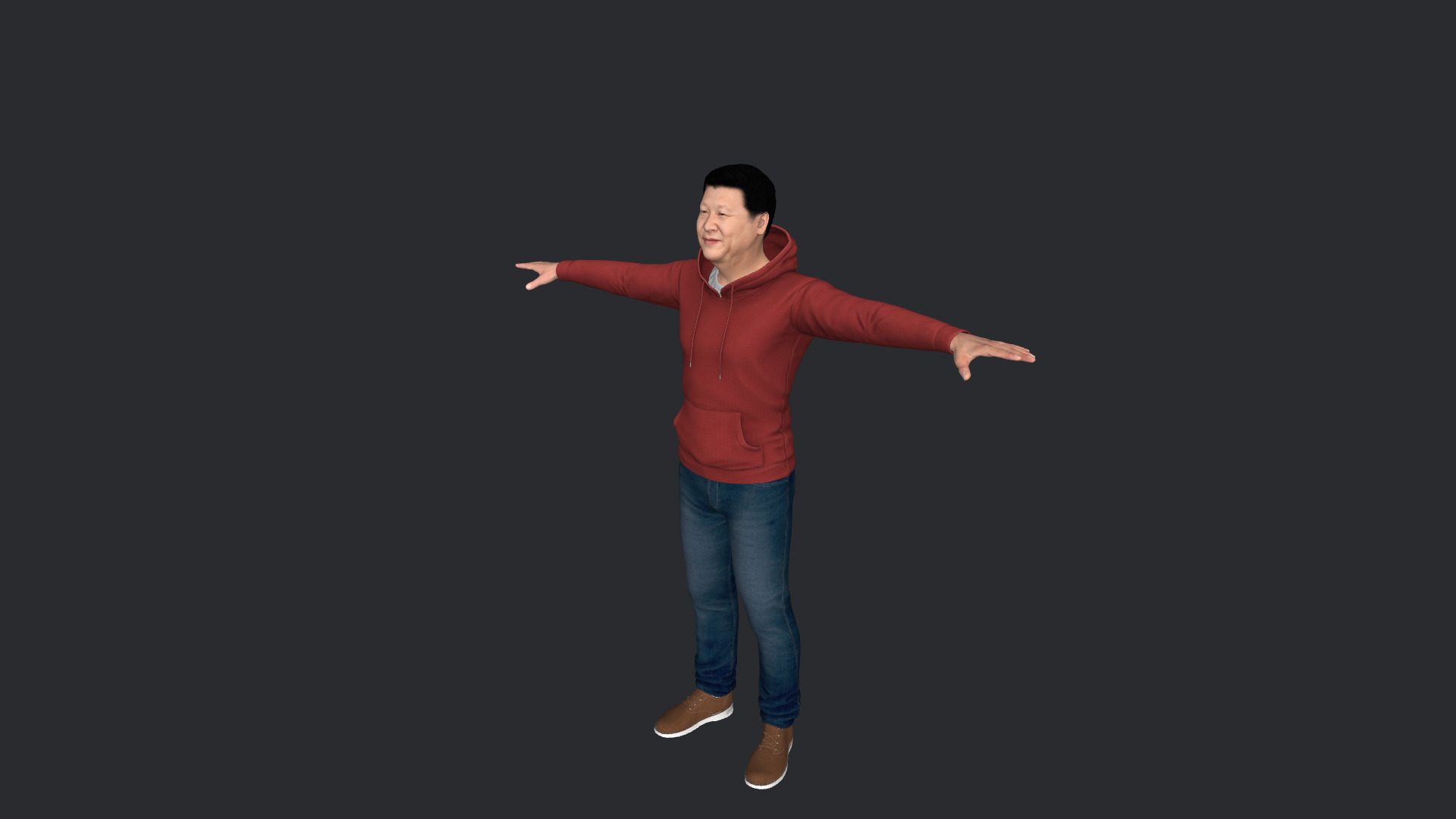 Xi Jinping Hyper Realistic Full Body  Rigged 3D Character 3D model_16