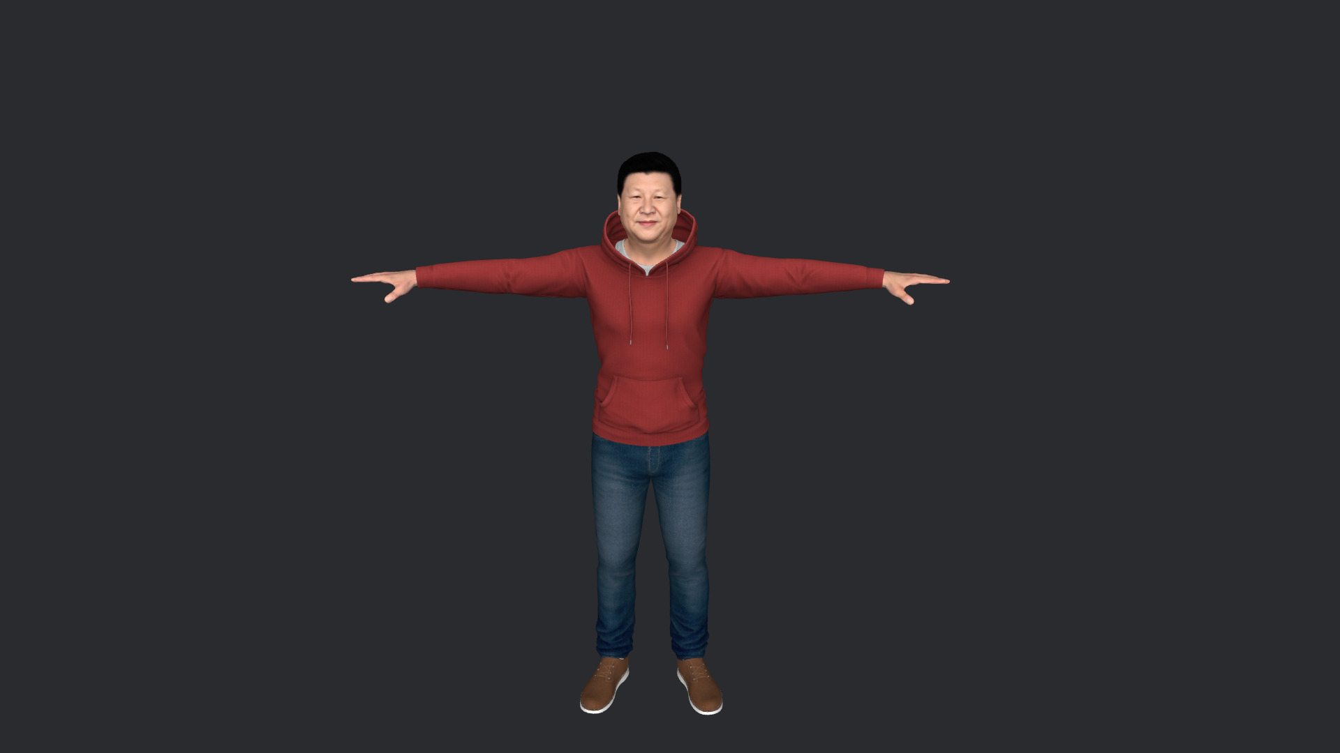 Xi Jinping Hyper Realistic Full Body  Rigged 3D Character 3D model_15