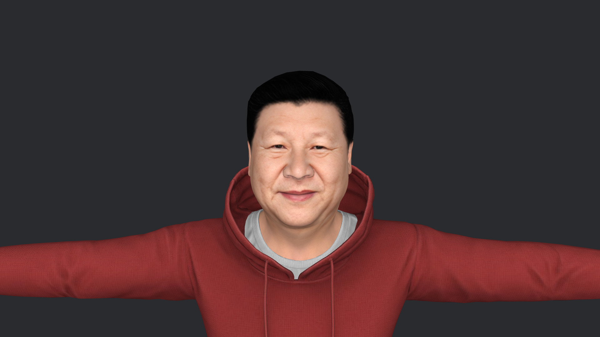 Xi Jinping Hyper Realistic Full Body  Rigged 3D Character 3D model_13