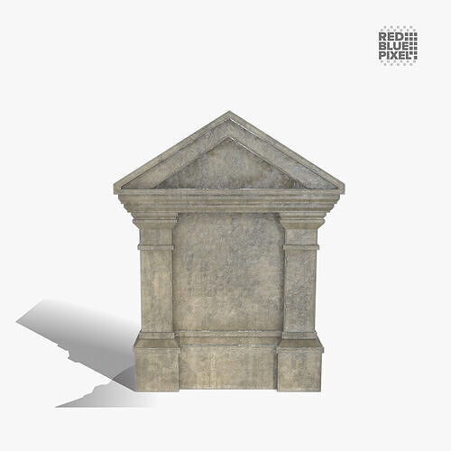 Water Fountain Low-poly 3D model