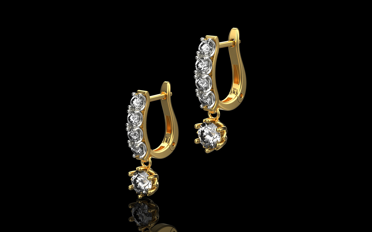 earrings 023 3D print model_2